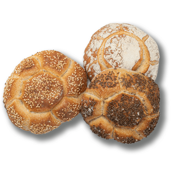 Sesam- und Kümmelbrötchen